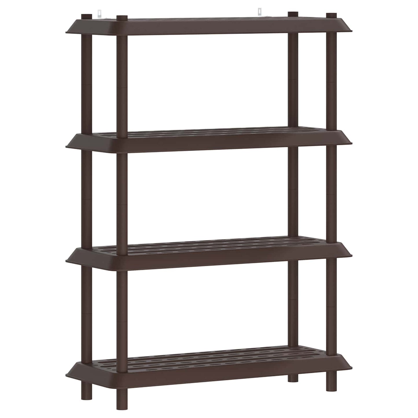 Shelving Unit 4-Tier 100 x 40 x 136.5 cm PP Brown