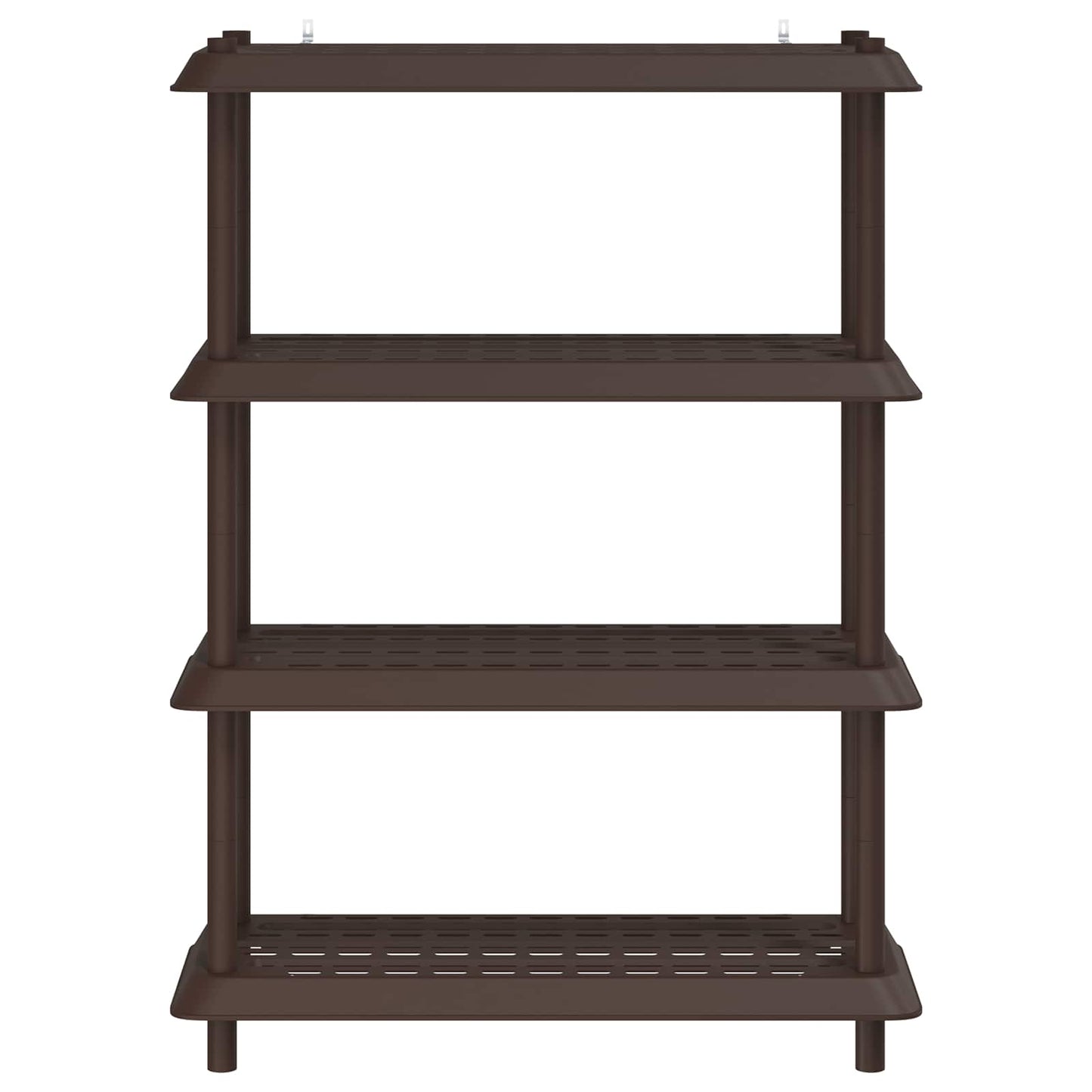 Shelving Unit 4-Tier 100 x 40 x 136.5 cm PP Brown