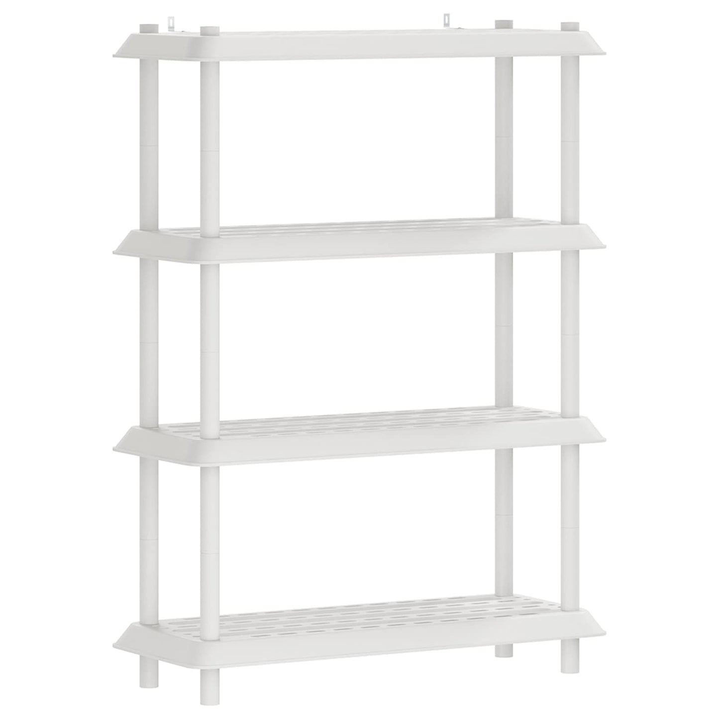 Shelving Unit 4-Tier 100 x 40 x 136.5 cm PP White