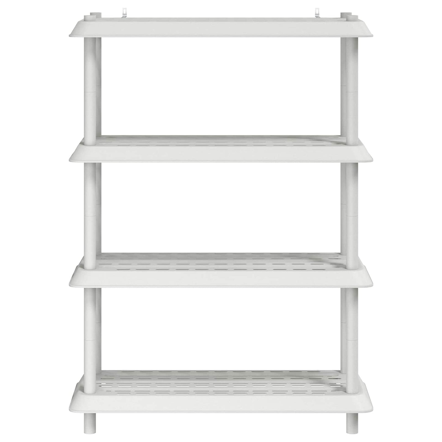 Shelving Unit 4-Tier 100 x 40 x 136.5 cm PP White