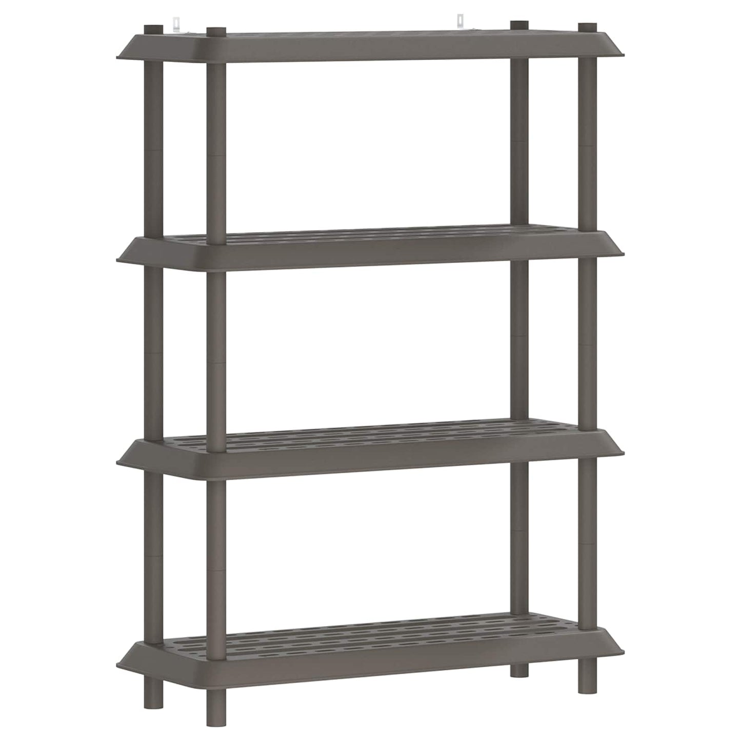 Shelving Unit 4-Tier 100 x 40 x 136.5 cm PP Light Grey
