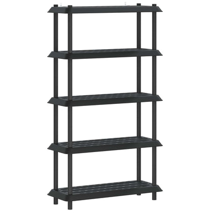 Shelving Unit 5-Tier 100 x 40 x 177 cm PP Anthracite