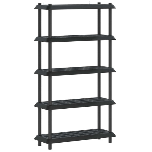 Shelving Unit 5-Tier 100 x 40 x 177 cm PP Anthracite