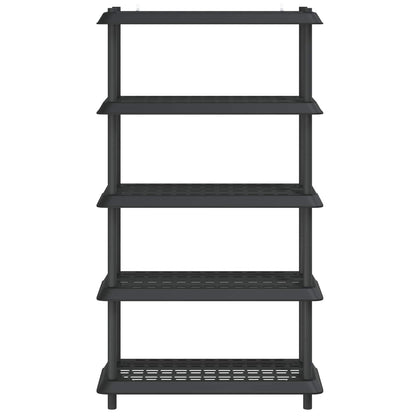 Shelving Unit 5-Tier 100 x 40 x 177 cm PP Anthracite