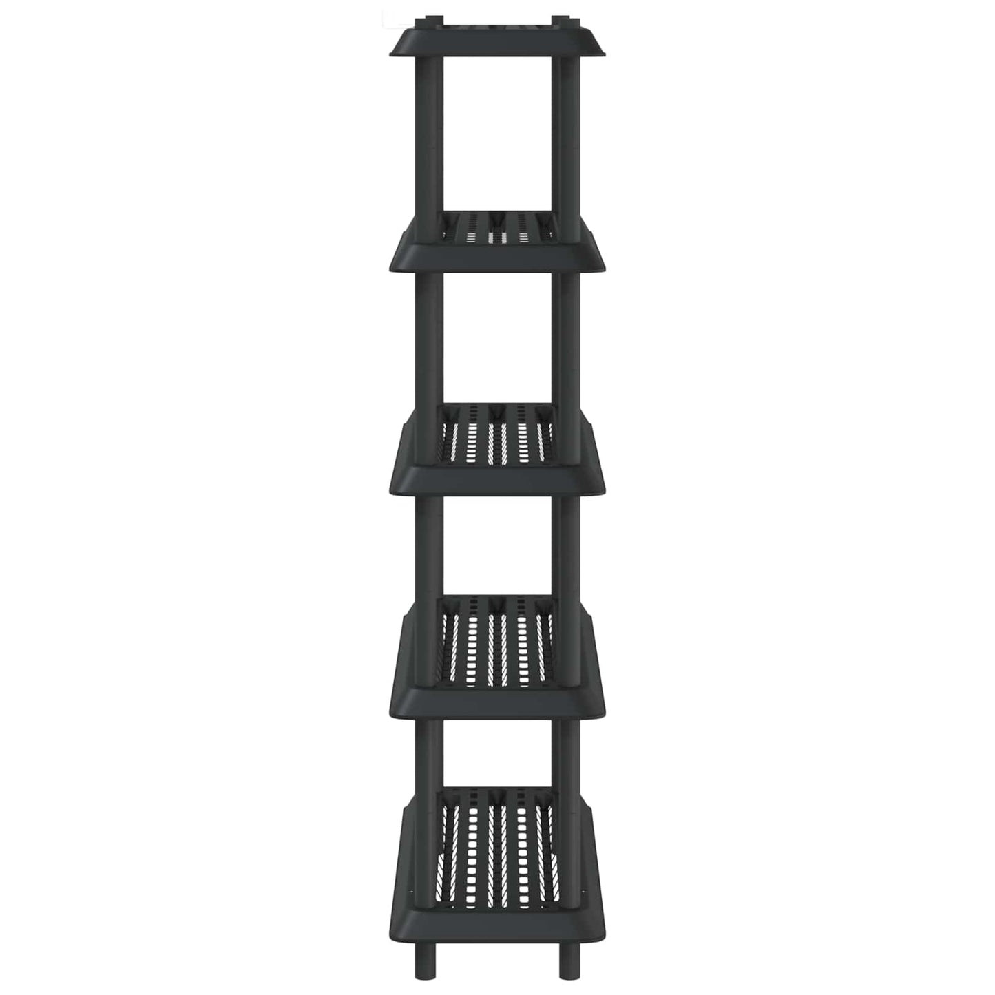 Shelving Unit 5-Tier 100 x 40 x 177 cm PP Anthracite