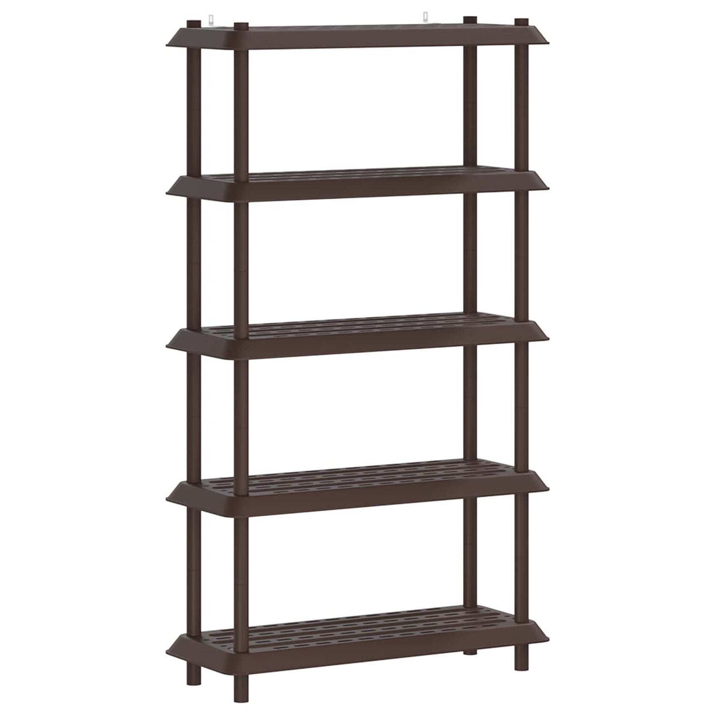 Shelving Unit 5-Tier 100 x 40 x 177 cm PP Brown