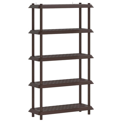 Shelving Unit 5-Tier 100 x 40 x 177 cm PP Brown