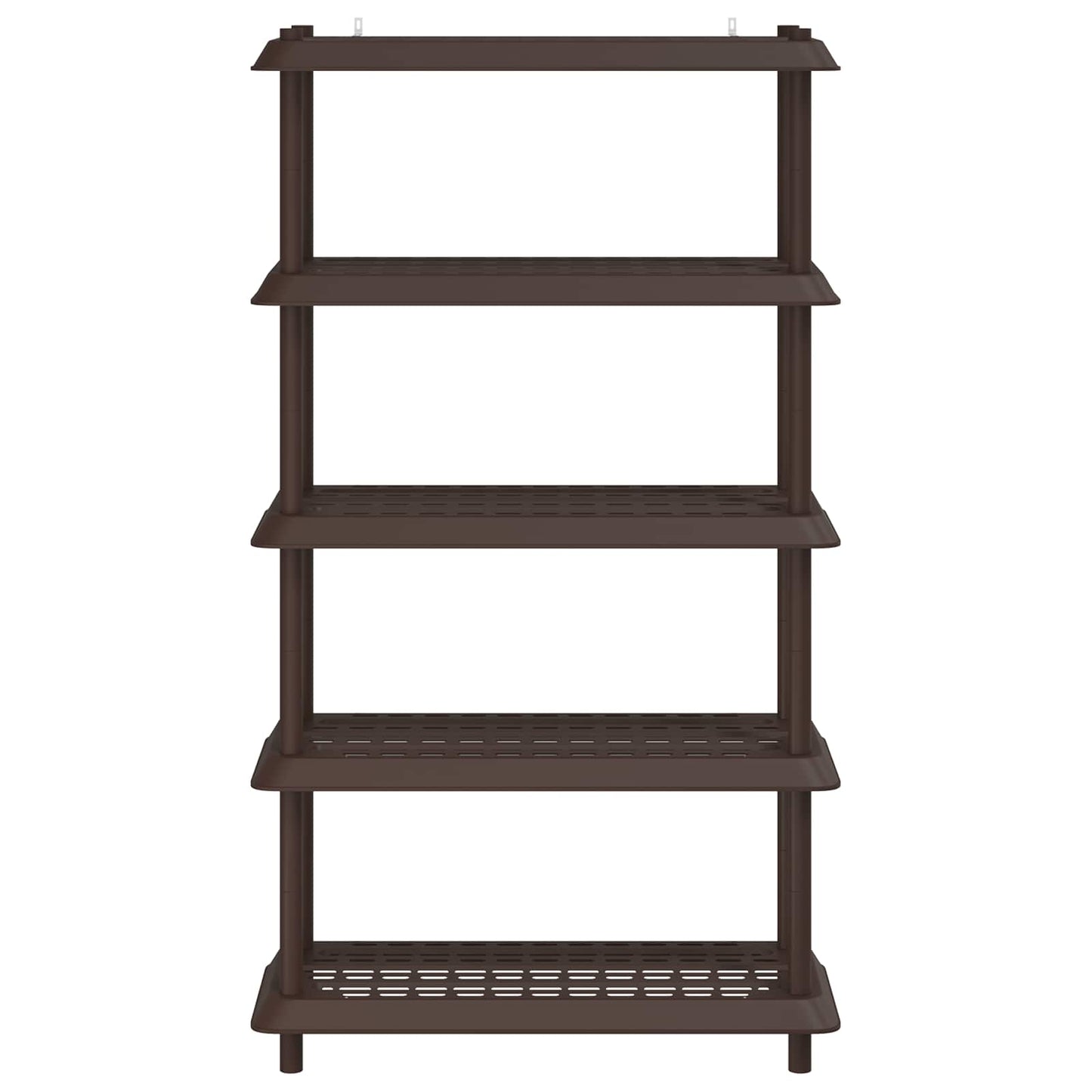 Shelving Unit 5-Tier 100 x 40 x 177 cm PP Brown