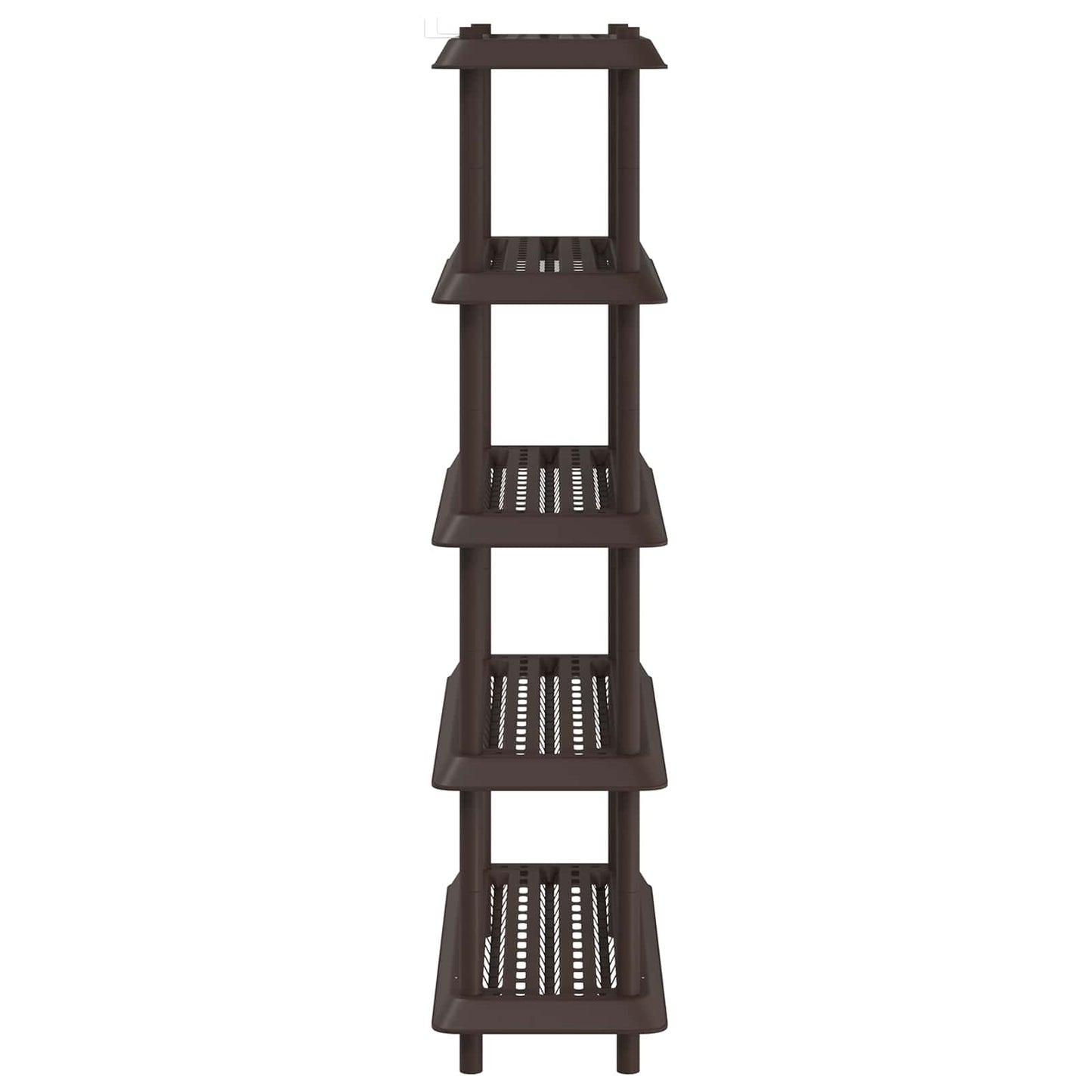 Shelving Unit 5-Tier 100 x 40 x 177 cm PP Brown