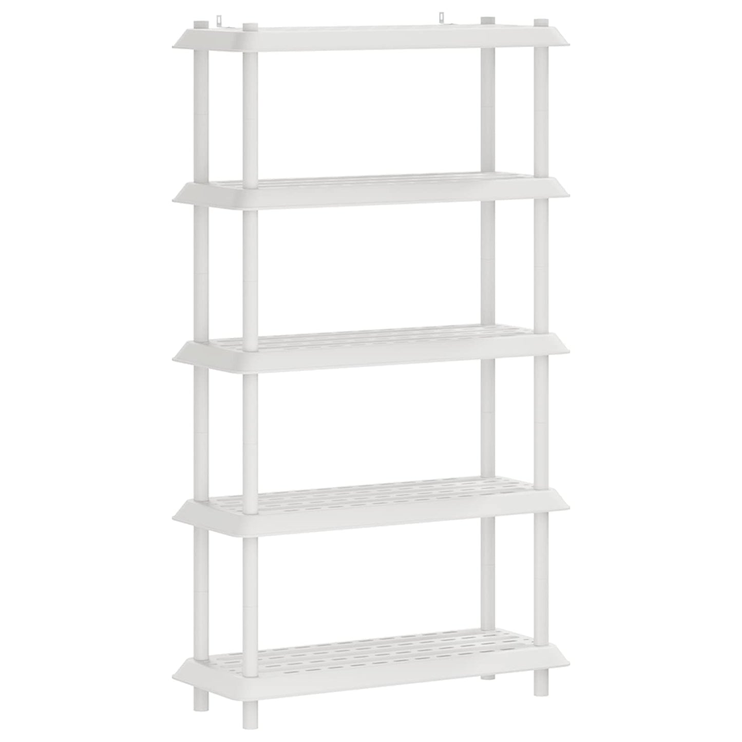 Shelving Unit 5-Tier 100 x 40 x 177 cm PP White