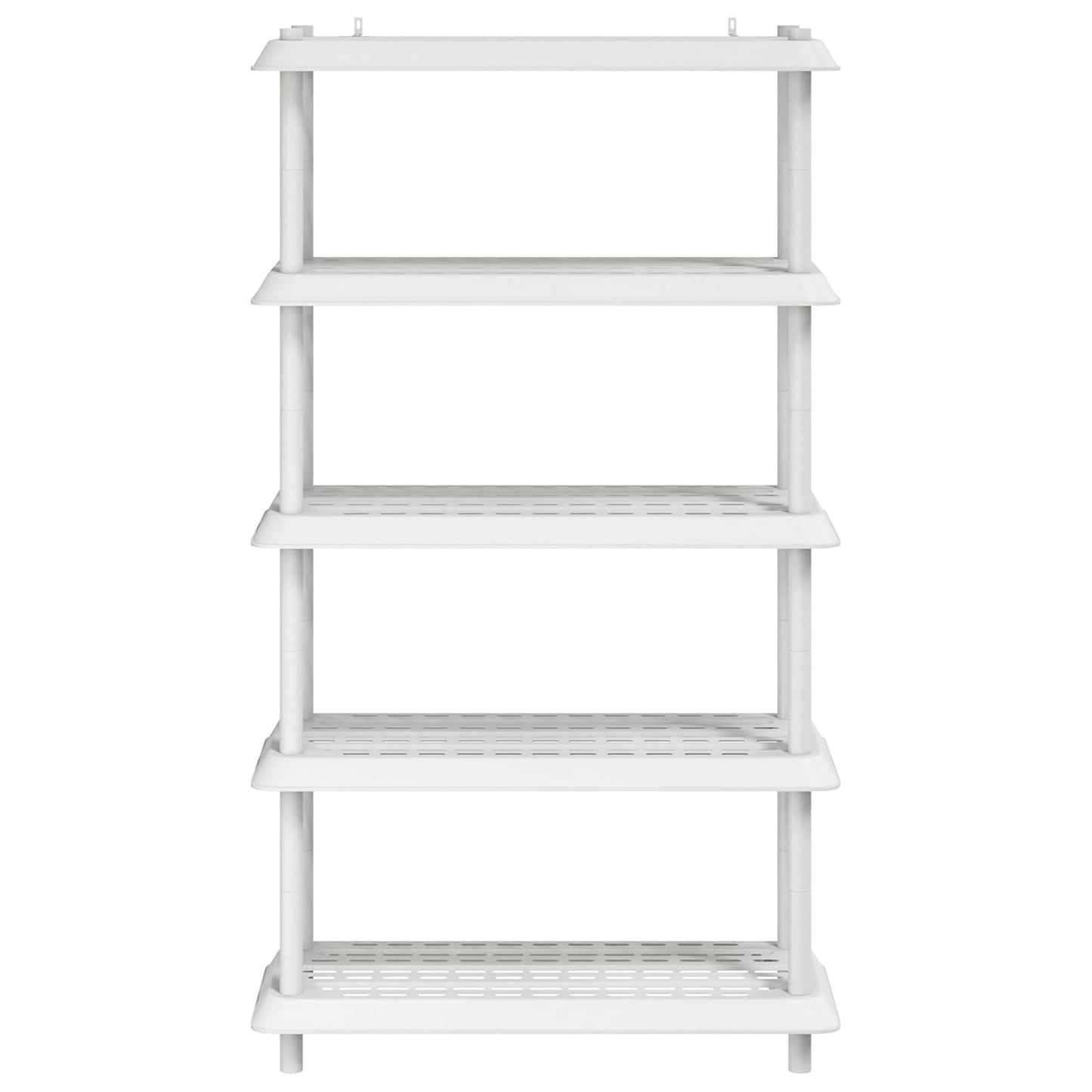 Shelving Unit 5-Tier 100 x 40 x 177 cm PP White