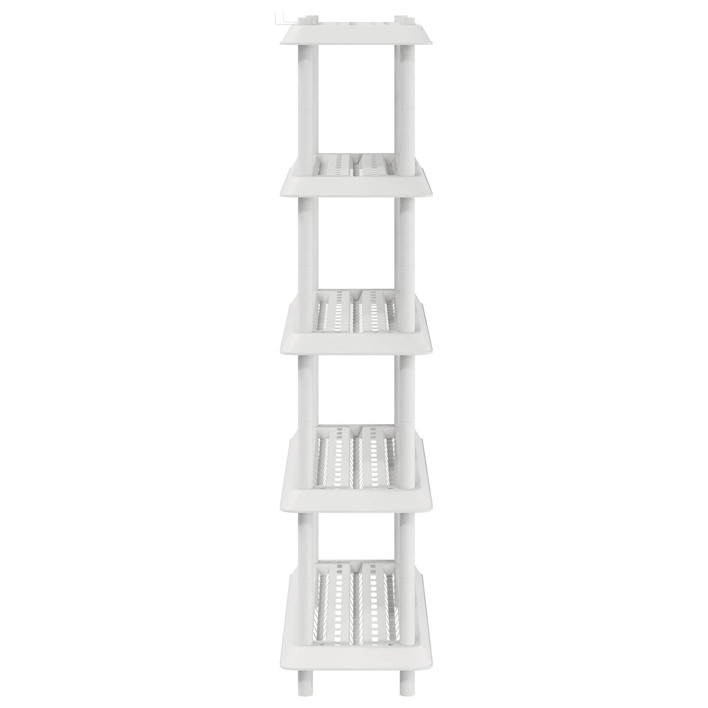 Shelving Unit 5-Tier 100 x 40 x 177 cm PP White