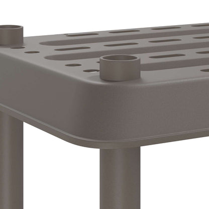 Shelving Unit 5-Tier 100 x 40 x 177 cm PP Light Grey