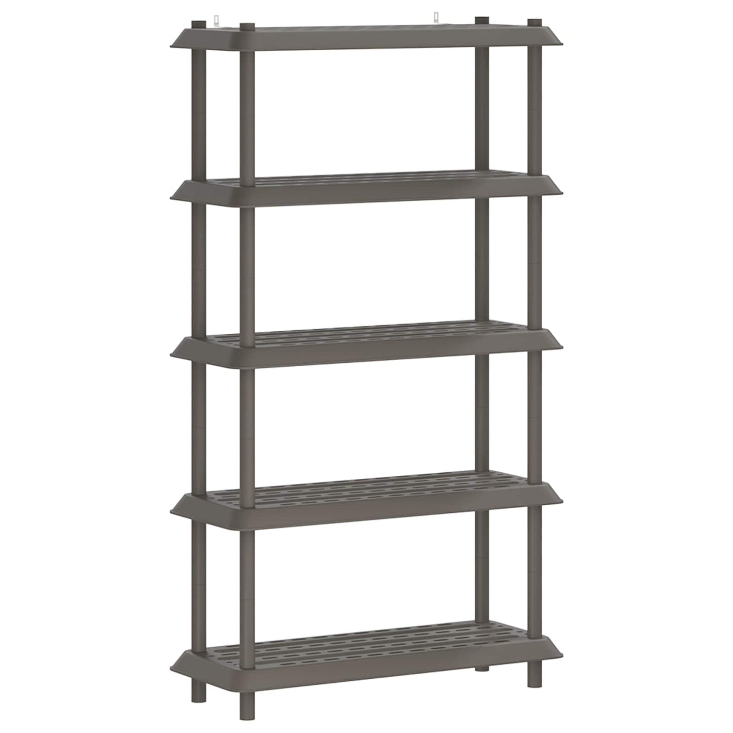 Shelving Unit 5-Tier 100 x 40 x 177 cm PP Light Grey