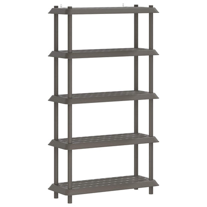 Shelving Unit 5-Tier 100 x 40 x 177 cm PP Light Grey