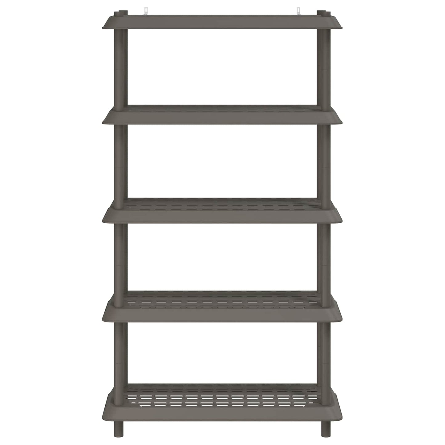Shelving Unit 5-Tier 100 x 40 x 177 cm PP Light Grey