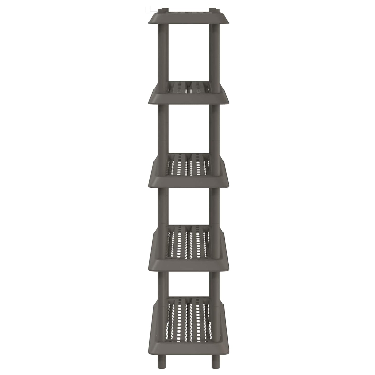 Shelving Unit 5-Tier 100 x 40 x 177 cm PP Light Grey