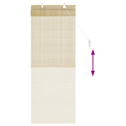 Roller Blind Natural 40 x 160 cm Bamboo