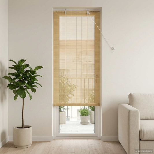 Roller Blind Natural 60 x 220 cm Bamboo