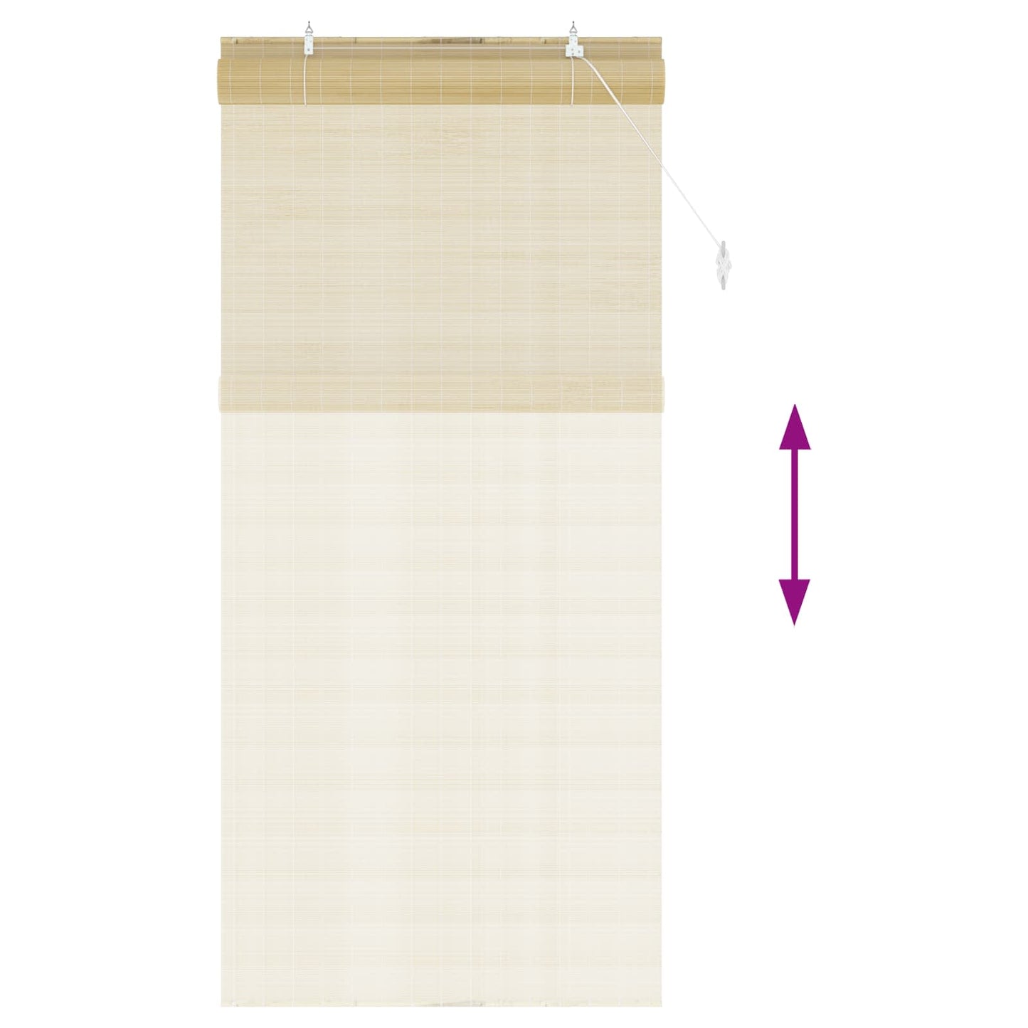 Roller Blind Natural 110 x 220 cm Bamboo