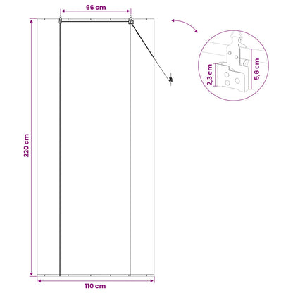 Roller Blind Natural 110 x 220 cm Bamboo