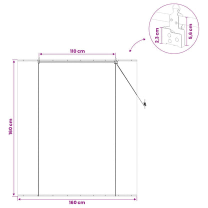 Roller Blind Natural 160 x 160 cm Bamboo