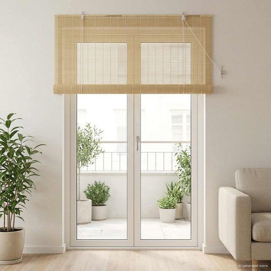 Roller Blind Natural 160 x 220 cm Bamboo
