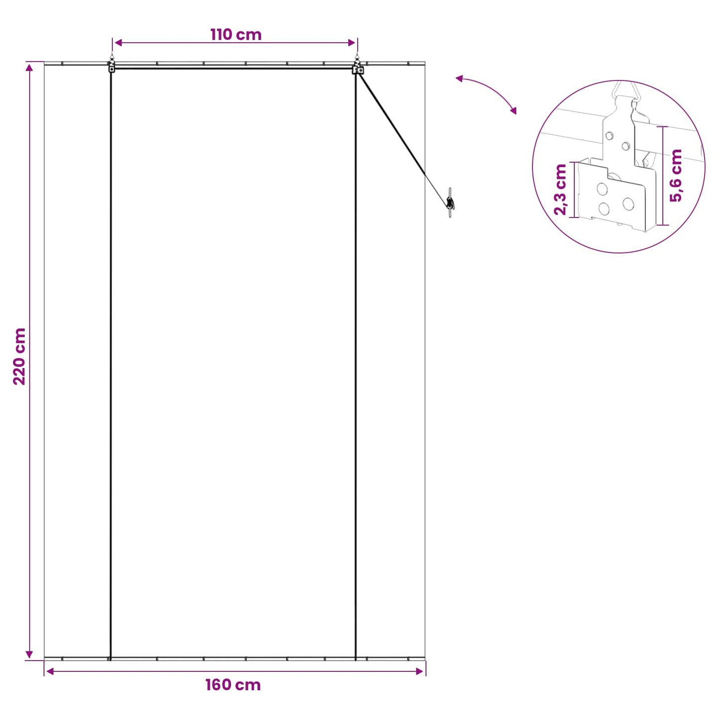 Roller Blind Natural 160 x 220 cm Bamboo