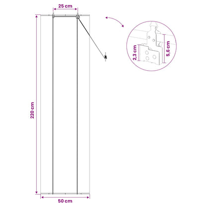 Roller Blind Brown 50 x 220 cm Bamboo