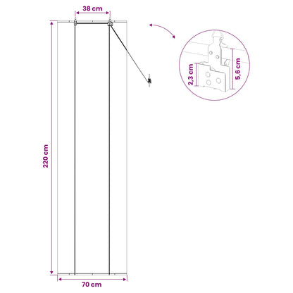 Roller Blind Brown 70 x 220 cm Bamboo