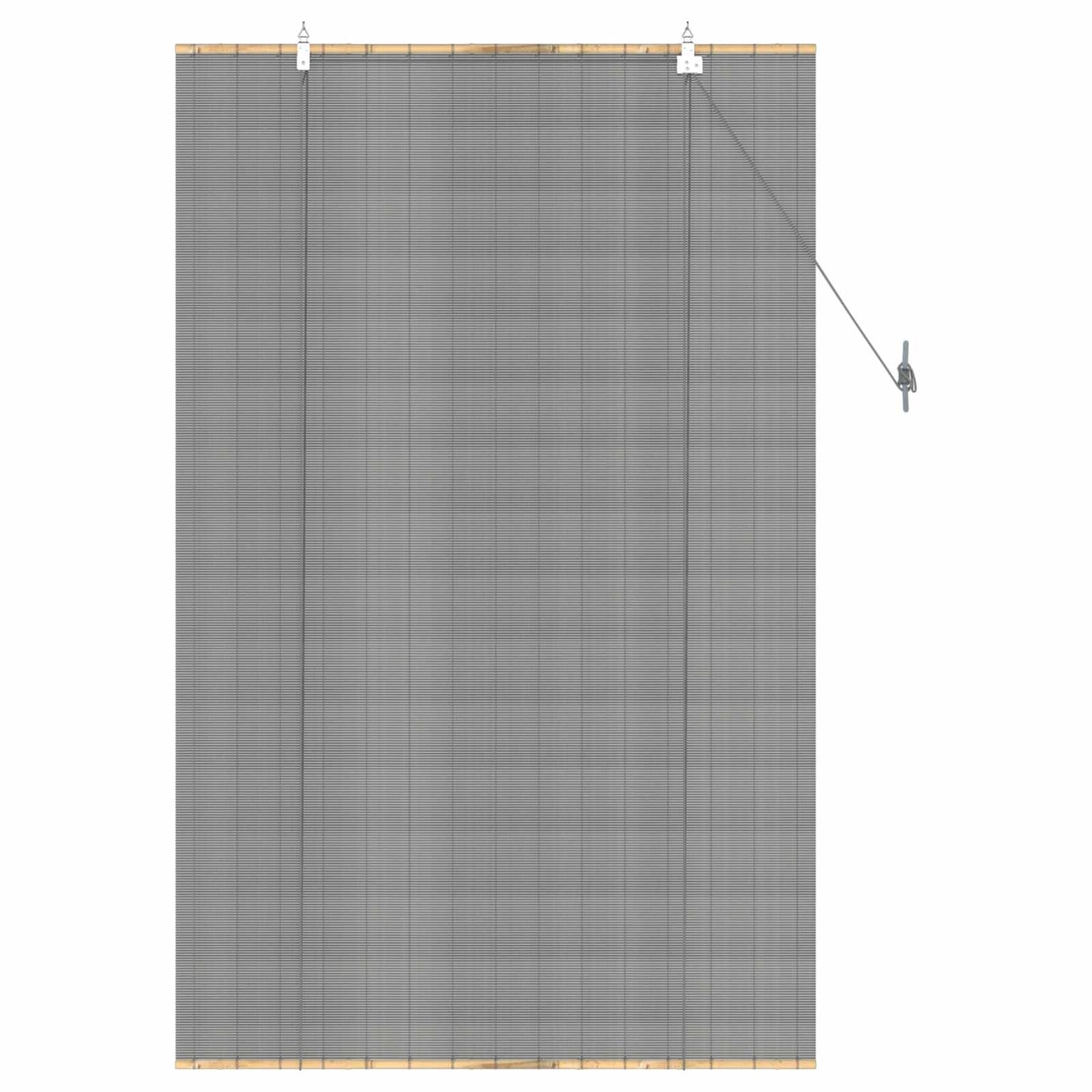 Roller Blind Grey 100 x 160 cm Bamboo