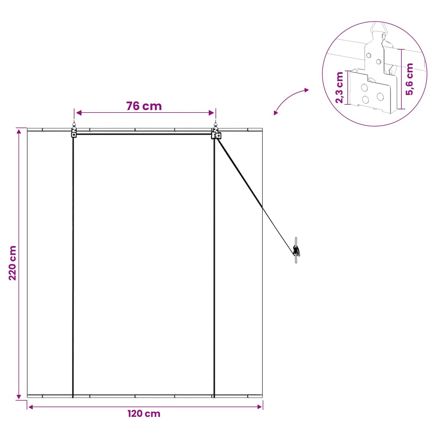 Roller Blind Grey 120 x 160 cm Bamboo