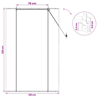 Roller Blind Grey 120 x 220 cm Bamboo