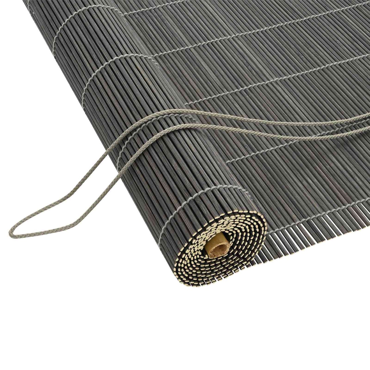 Roller Blind Grey 130 x 160 cm Bamboo