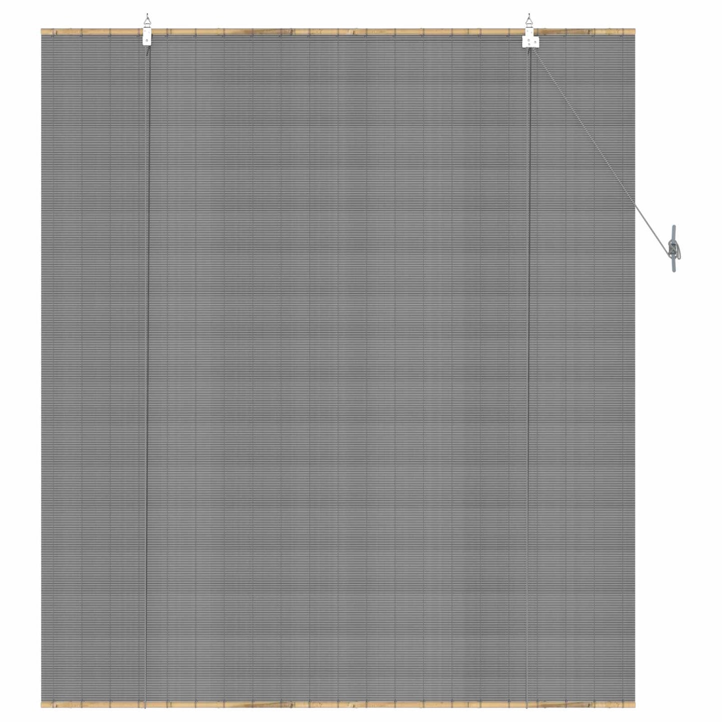 Roller Blind Grey 140 x 160 cm Bamboo