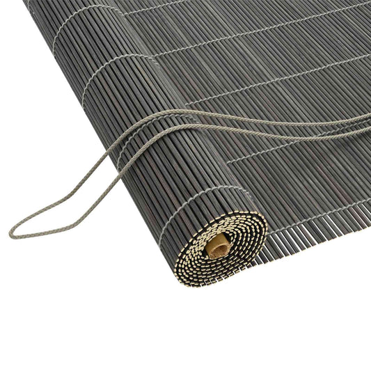 Roller Blind Grey 150 x 220 cm Bamboo