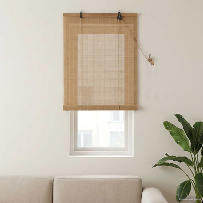 Roller Blind Brown 70 x 160 cm Bamboo
