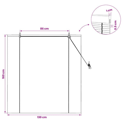 Roller Blind Brown 130 x 160 cm Bamboo
