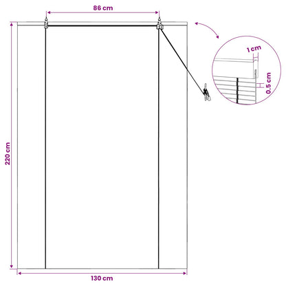 Roller Blind Brown 130 x 220 cm Bamboo