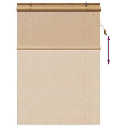 Roller Blind Brown 160 x 220 cm Bamboo