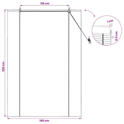 Roller Blind Brown 160 x 220 cm Bamboo