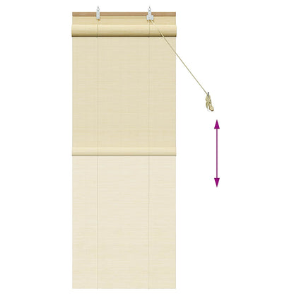 Roller Blind Natural 40 x 160 cm Bamboo
