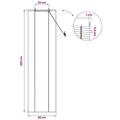 Roller Blind Natural 50 x 220 cm Bamboo
