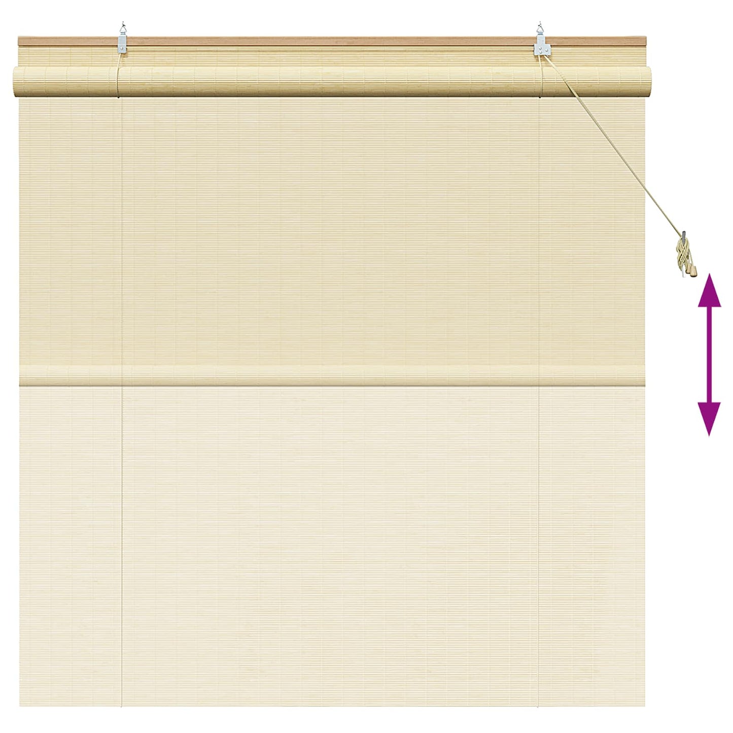 Roller Blind Natural 130 x 160 cm Bamboo