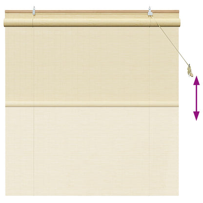 Roller Blind Natural 130 x 160 cm Bamboo