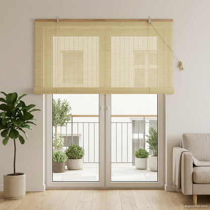 Roller Blind Natural 130 x 220 cm Bamboo