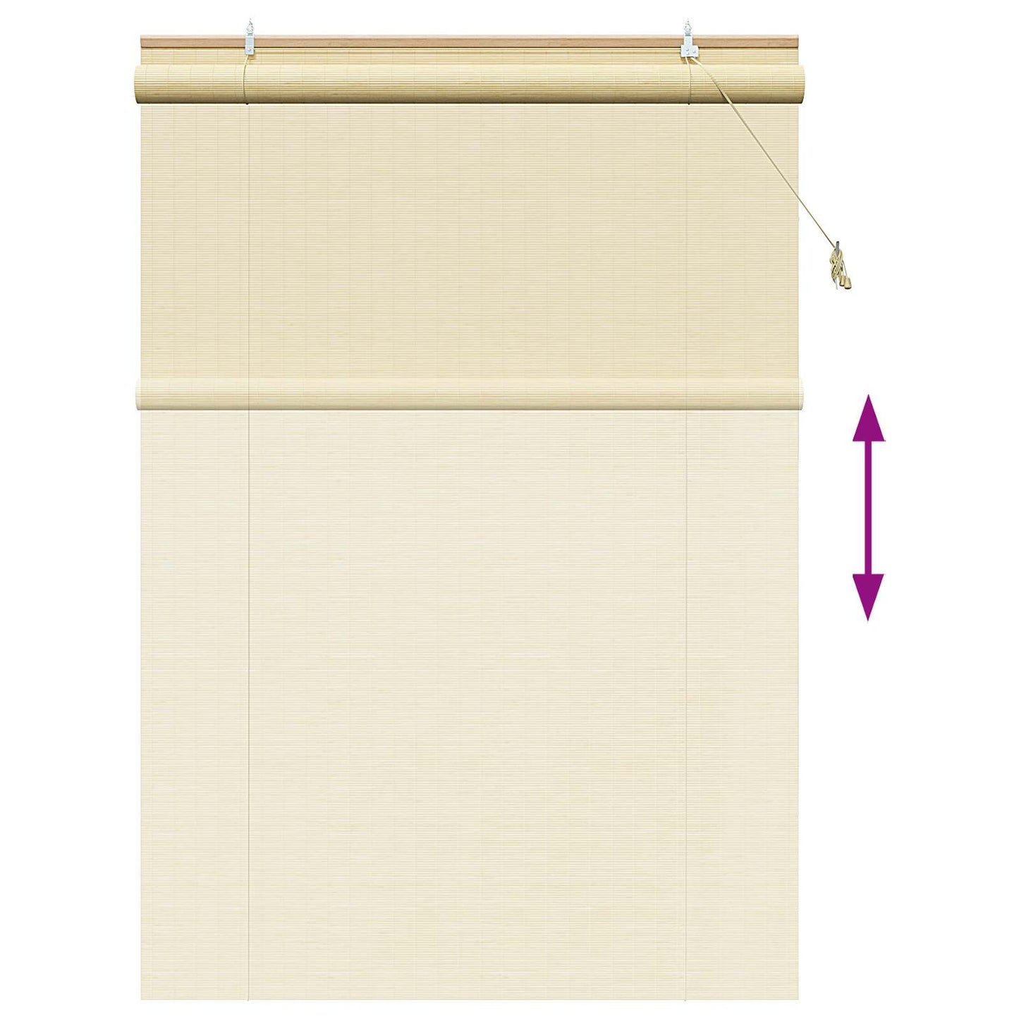 Roller Blind Natural 130 x 220 cm Bamboo