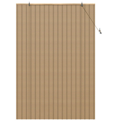 Roller Blind Natural and Brown 160 x 220 cm Bamboo