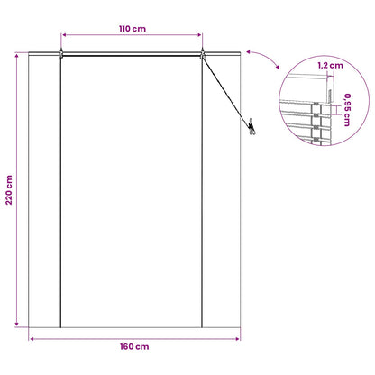 Roller Blind Natural and Brown 160 x 220 cm Bamboo