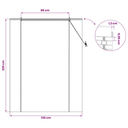Roller Blind Brown 130 x 220 cm Bamboo